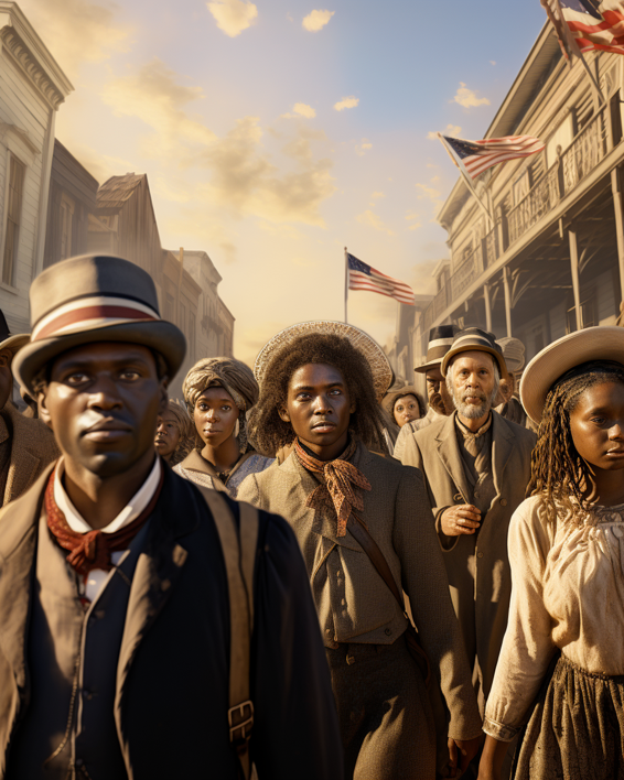Illustration of the Reconstruction era